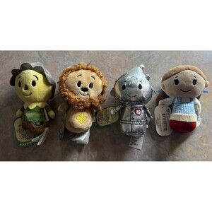 Lot of 4- Itty Bittys The Wizard of Oz, Lion, Tin Man, Dorothy And Scarecrow